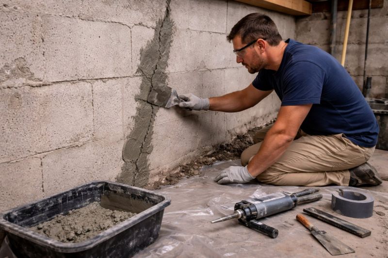 Foundation Crack Repair in Souderton, PA