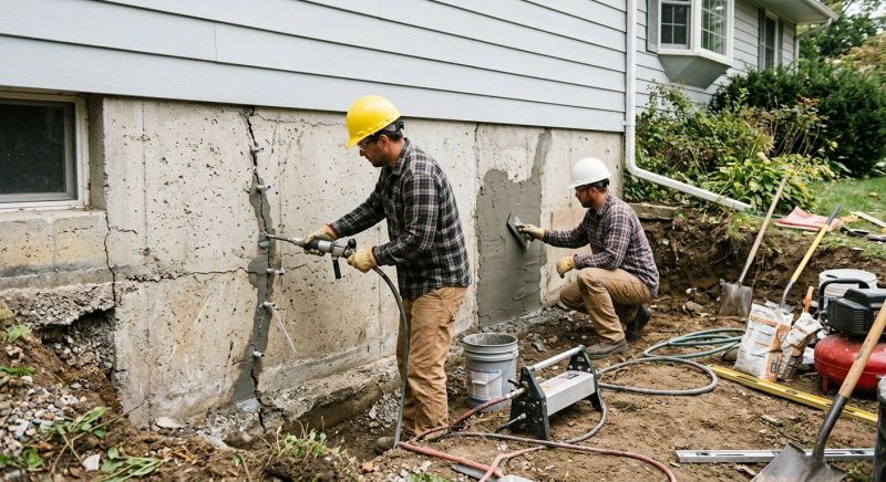 Basement Foundation Repair in Elverson, PA