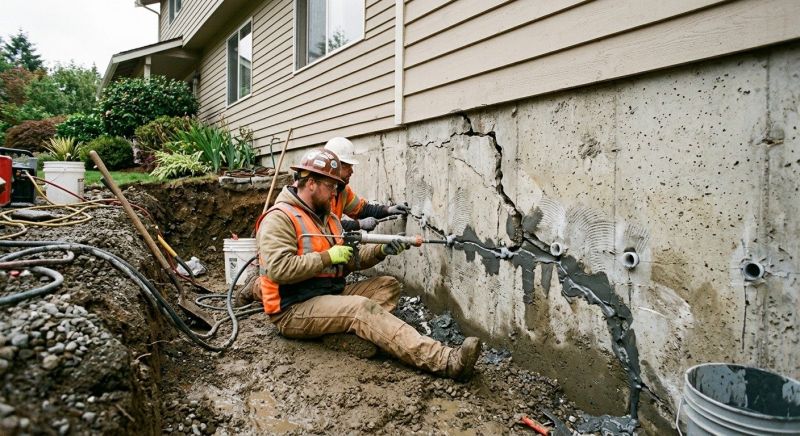 Basement Foundation Repair in Gilbertsville, PA