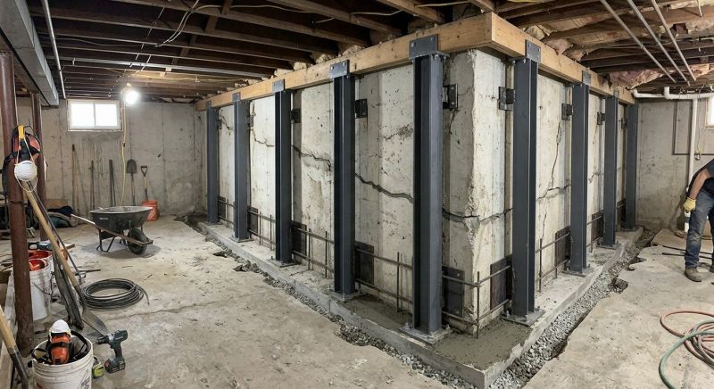 Basement Stabilization in Phoenixville, PA