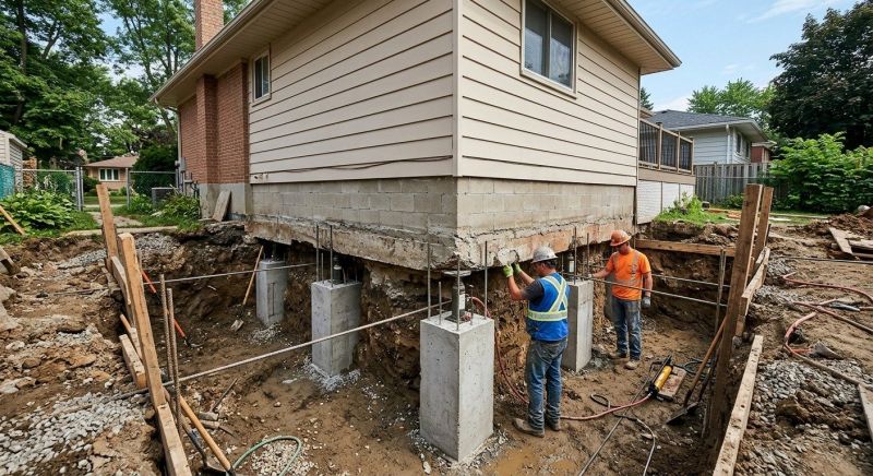Basement Underpinning in Phoenixville, PA