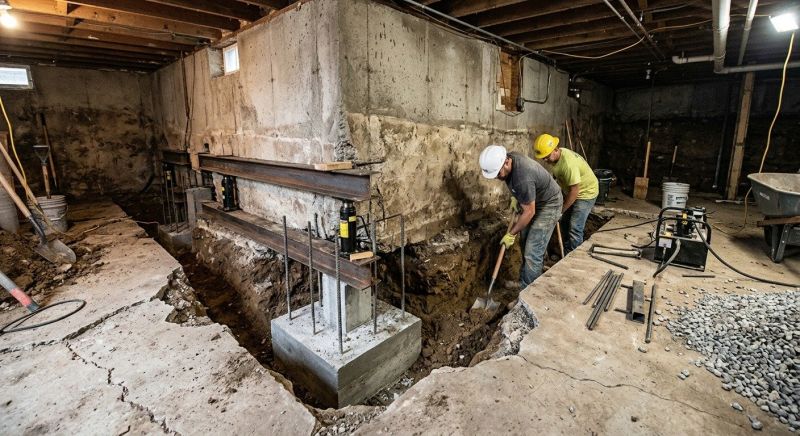 Basement Underpinning in Phoenixville, PA