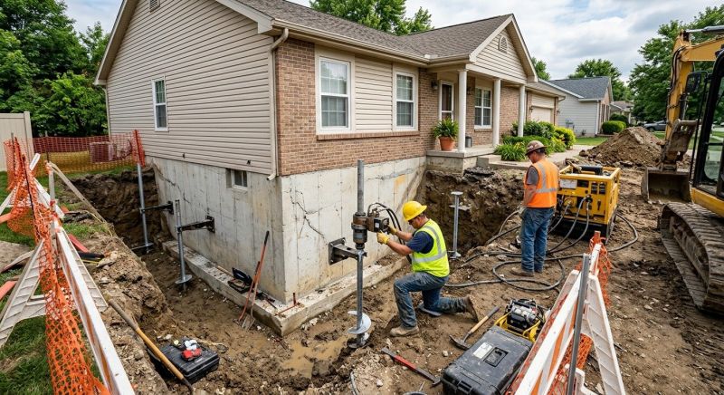 Building Foundation Repair in Aston, PA