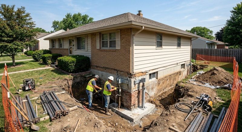 Building Foundation Repair in Drexel Hill, PA