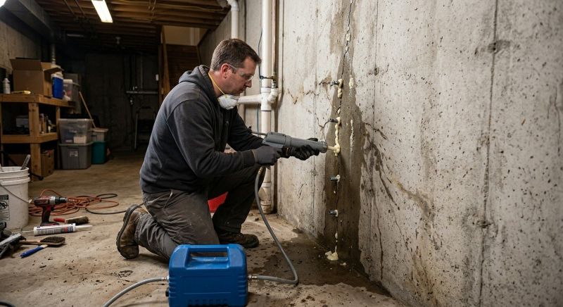 Cracked Foundation Repair in Boyertown, PA