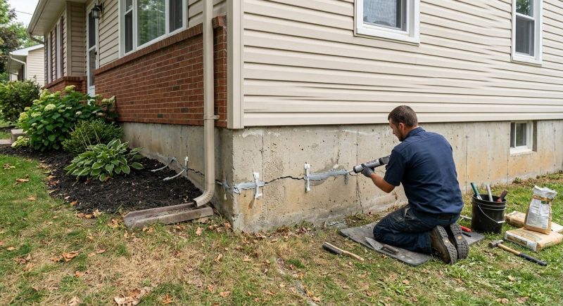 Cracked Foundation Repair in Devon, PA