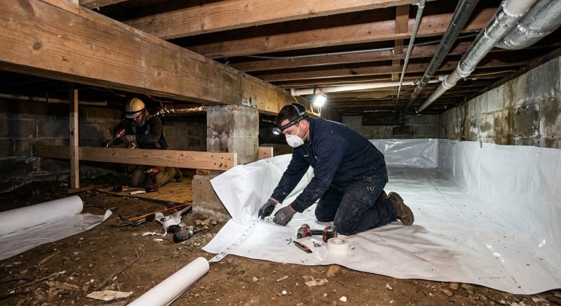 Crawl Space Leveling in Phoenixville, PA