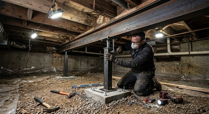 Crawlspace Structural Repair in Phoenixville, PA