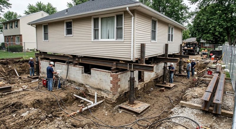 Foundation Lifting in Douglassville, PA