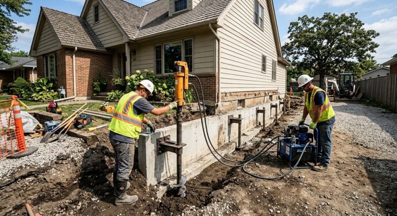 Foundation Stabilizing in Phoenixville, PA
