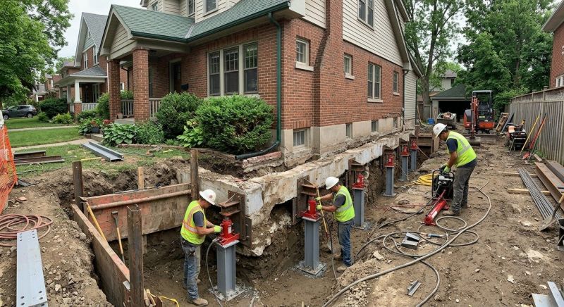 Foundation Underpinning in Phoenixville, PA