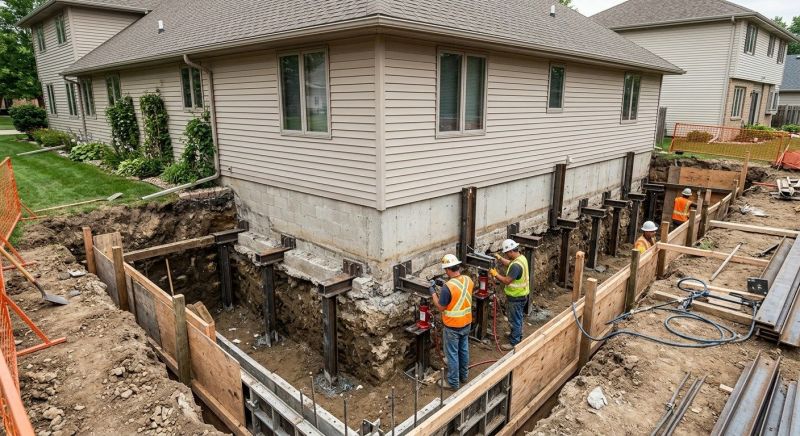 Foundation Underpinning in Phoenixville, PA