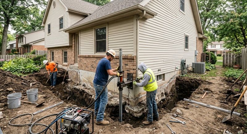 House Foundation Repair in Dresher, PA