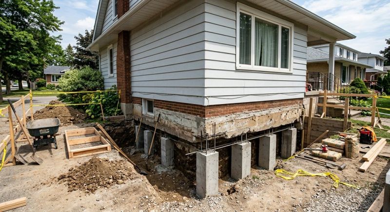 House Underpinning in Phoenixville, PA