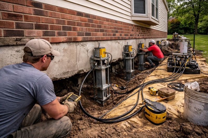 Settling Foundation Service in Avondale, PA