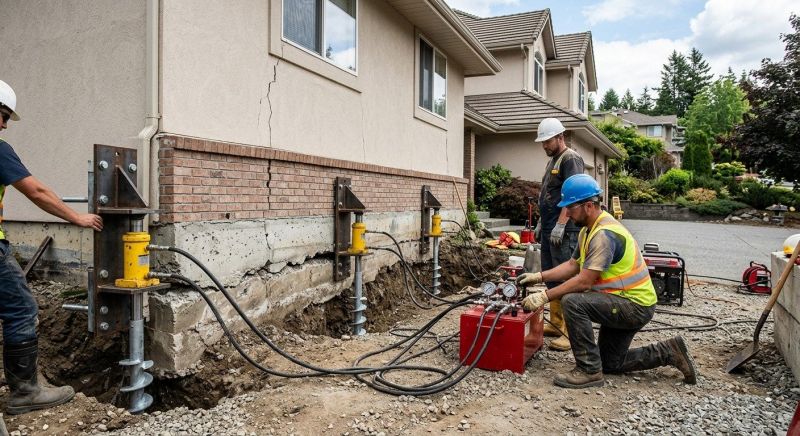 Sinking Foundation Lifting in Phoenixville, PA