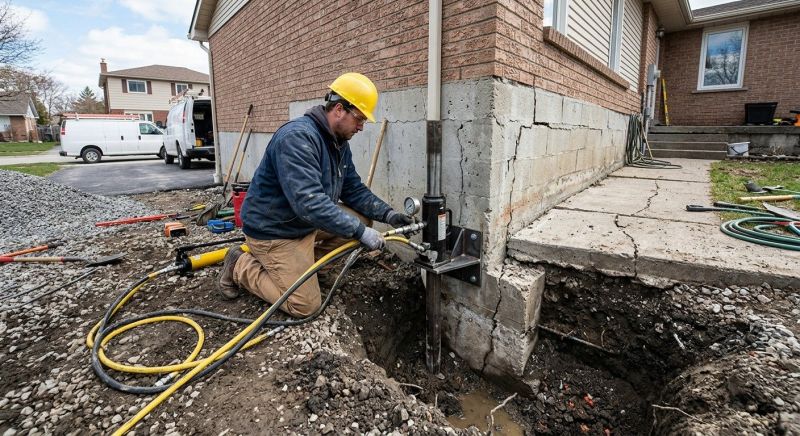 Sinking Foundation Repair in Collegeville, PA