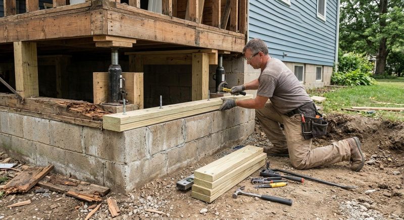 Sinking Foundation Repair in King Of Prussia, PA