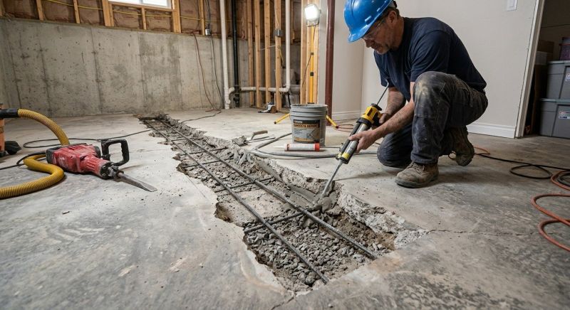 Slab Foundation Repair in Phoenixville, PA