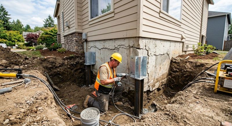 Structural Foundation Repair in Aston, PA
