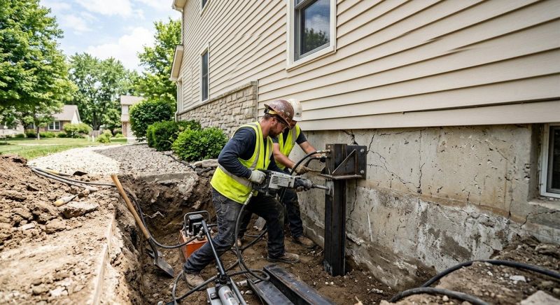 Structural Foundation Repair in Spring Mount, PA