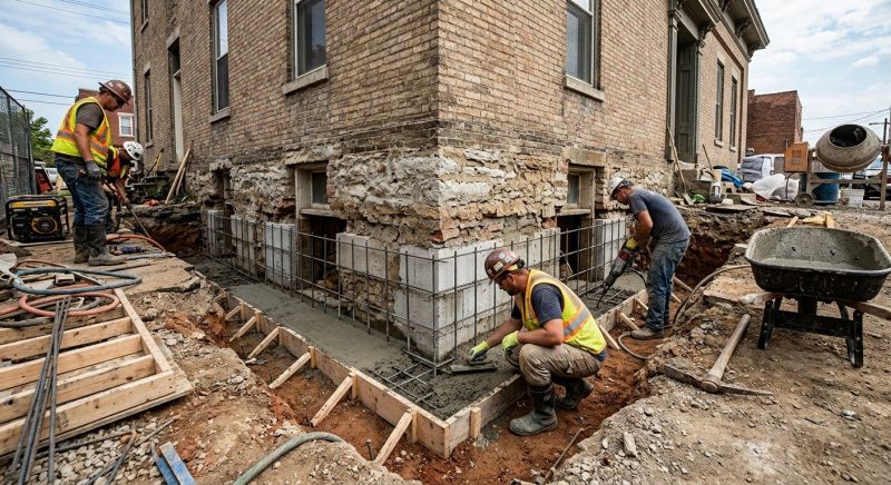Underpinning Repair in Phoenixville, PA