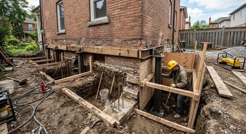 Underpinning Repair in Phoenixville, PA